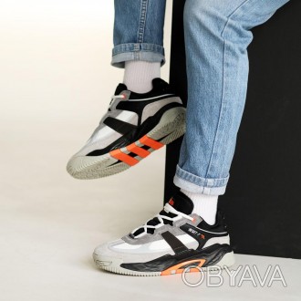 Чоловічі кросівки BaaS 584955 в стильному поєднанні чорного та сірого кольорів. . . фото 1
