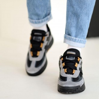 Чоловічі кросівки BaaS 584956 в стильному поєднанні чорного та сірого кольорів. . . фото 5