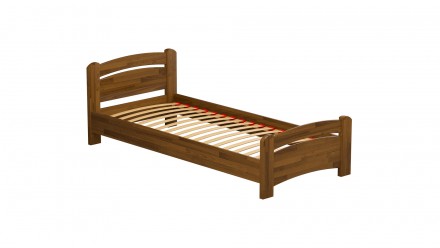 Стійке і високоякісне ліжко. Модель виконана з натурального дерева. Через малень. . фото 4