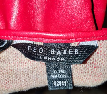 Кожаные укороченные перчатки Teb Baker London, размер S/M, ширина-8.5см, средний. . фото 5