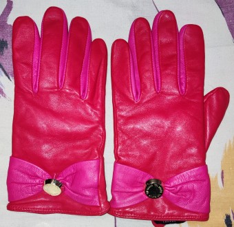Кожаные укороченные перчатки Teb Baker London, размер S/M, ширина-8.5см, средний. . фото 2