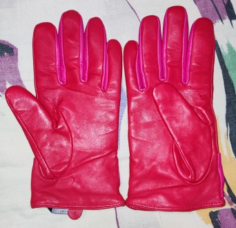 Кожаные укороченные перчатки Teb Baker London, размер S/M, ширина-8.5см, средний. . фото 3