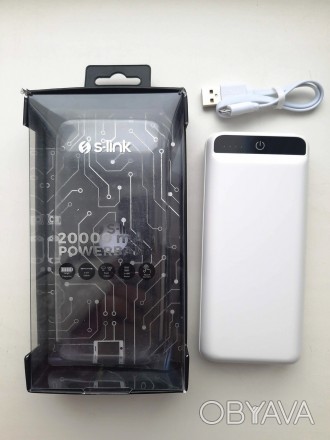 Повербанк S-Link IP-G21 20000mAh портативный power bank с фонарем