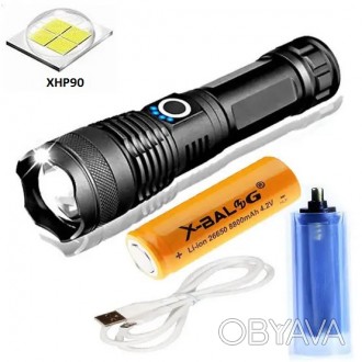 
Ручной светодиодный фонарь Police BL-X71-P90 - это переносной аккумуляторный фо. . фото 1