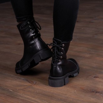 Ботинки женские Fashion Jinx 90087 36 размер 23,5 см Черный (уценка) Ботинки жен. . фото 4
