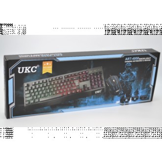 Русская проводная клавиатура + мышка UKC M710 с подсветкой
Отличная проводная кл. . фото 6