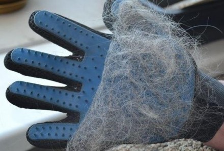 Щітка рукавичка для вичісування шерсті хатніх тварин True Touch
Рукавичка масажн. . фото 4