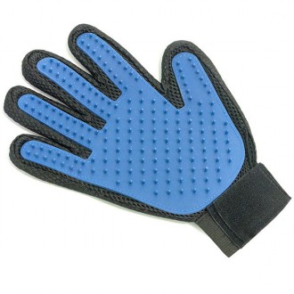 Щітка рукавичка для вичісування шерсті хатніх тварин True Touch
Рукавичка масажн. . фото 9