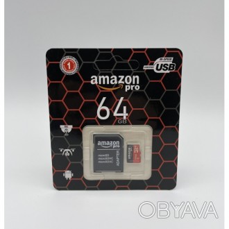 Високошвидкісні карти пам'яті MICRO SD 64 GB AMAZON Pro розроблені спеціально дл. . фото 1