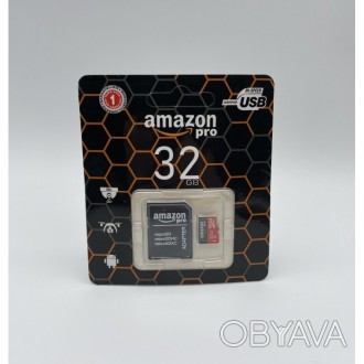 Високошвидкісні карти пам'яті MICRO SD 32 GB AMAZON Pro розроблені спеціально дл. . фото 1