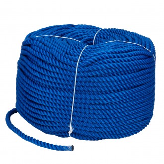 Веревка Polyester 3 strand rope 14mm*200m blue
14mm 200m blue. . фото 2
