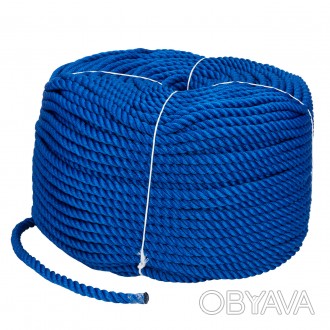 Веревка Polyester 3 strand rope 14mm*200m blue
14mm 200m blue. . фото 1