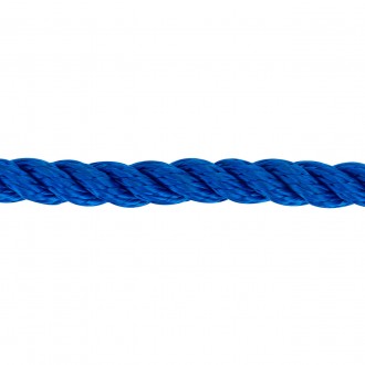 Веревка Polyester 3 strand rope 10mm*200m blue
10mm 200m blue. . фото 3
