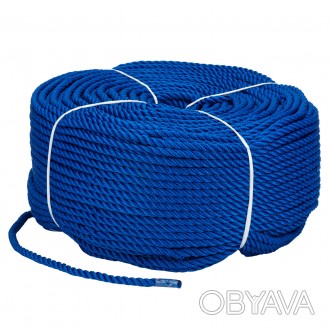 Веревка Polyester 3 strand rope 8mm*200m blue
8mm 200m blue. . фото 1