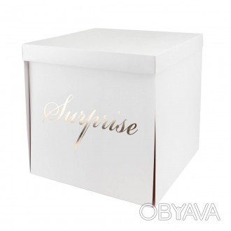 Коробка "Великий сюрприз" 50*50, біла ідеальний подарунок для ваших рідних і бли. . фото 1
