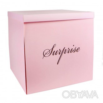 Коробка "Великий сюрприз" 70*70, рожева ідеальний подарунок для ваших рідних і б. . фото 1