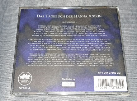 Продам Фирменный СД Angizia - Das Tagebuch Der Hanna Anikin
Состояние диск/поли. . фото 3
