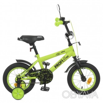 Велосипед двухколесный детский PROFI Dino, SKD75 со вспомогательными колесами То. . фото 1