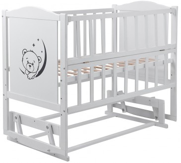Ліжечко для новонародженого Babyroom Тедді — оригінальна модель зі стандартним р. . фото 4