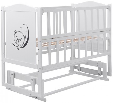 Ліжечко для новонародженого Babyroom Тедді — оригінальна модель зі стандартним р. . фото 2