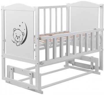 Ліжечко для новонародженого Babyroom Тедді — оригінальна модель зі стандартним р. . фото 3