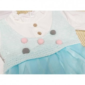 Нарядное детское платье с фатином подойдет на любой праздник для вашей маленькой. . фото 4