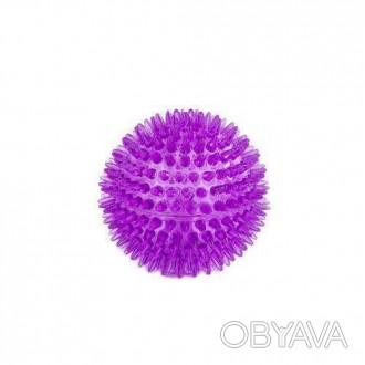 Іграшка Енімал Колючий м'яч, для собак, фіолетова, 8.4 смКласична іграшка у вигл. . фото 1