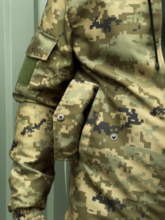 
Куртка:- Міцна тканина військового зразка.- Завдяки унікальному крою куртка не . . фото 6