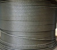 Канат сталевий некручений EN 12385-4 19х7Некручені канат EN 12385-4 19х7 — вироб. . фото 3