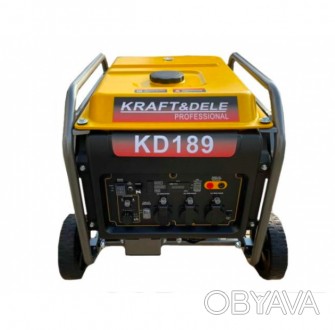 Особливості генератора інверторного бензинового KD189 8.5 kWT KraftDele:
Інверто. . фото 1