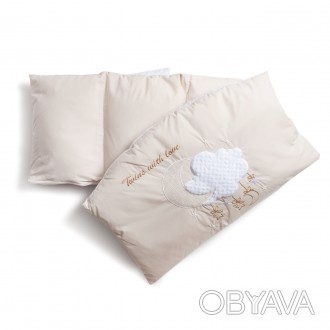 Бампер для детской кроватки защищает малыша от сквозняков и ударов во время сна . . фото 1