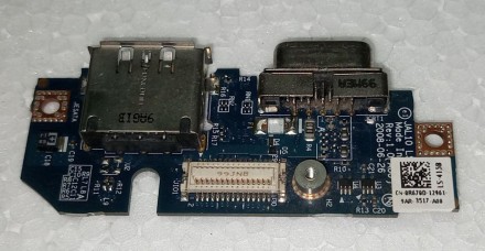 Плата з роз'ємами E-SATA VGA з ноутбука DELL Latitude E4300 CN-0R670D LS-41. . фото 3