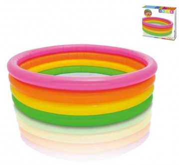 Intex Басейн 56441 NP "Веселка" (6) 4 кільця, розміром 168-45см, обсяг: 780л при. Одесса. фото 1 Intex Басейн 56441 NP "Веселка" (6) 4 кільця, розміром 168-45см, обсяг: 780л при. Одесса. фото 1