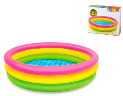 Intex Басейн 57412 NP "Веселка" (6) 3 кільця, розміром 114х25см, обсяг: 136л, ва. Одесса. фото 1 Intex Басейн 57412 NP "Веселка" (6) 3 кільця, розміром 114х25см, обсяг: 136л, ва. Одесса. фото 1
