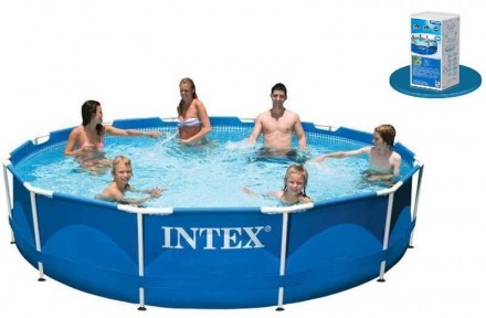 Intex Басейн каркас 28210 (1) круглий, /6+років/, в коробці, 366*76см, 6,503 л. Одесса. фото 1 Intex Басейн каркас 28210 (1) круглий, /6+років/, в коробці, 366*76см, 6,503 л. Одесса. фото 1