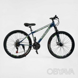 Велосипед Спортивный Corso «WILDS» 26" дюймов WD-26695 рама стальная 15’’, перек. . фото 1