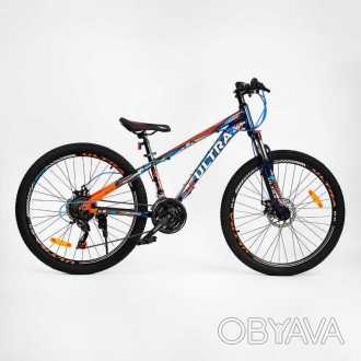 Велосипед Спортивный CORSO «ULTRA» 26" дюймов UL-26507 рама алюминиевая 13’’, об. . фото 1