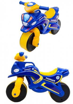 Мотоцикл Doloni-toys Байк Полиция синий с желтым 0139/57 ish 
Отправка товара:
•. . фото 3
