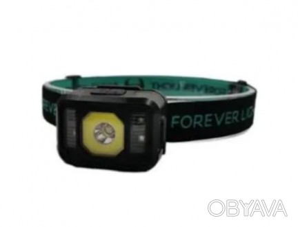 Налобний ліхтар Forever Light Senso XP-E 3W + COB 3W with sensor 270lm 1200mAh L. . фото 1