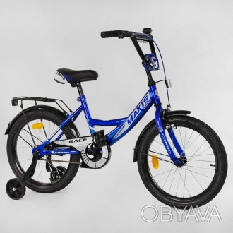 Велосипед 18" дюймів 2-х колісний "CORSO" ручне гальмо, дзвіночок, додаткові кол. . фото 1