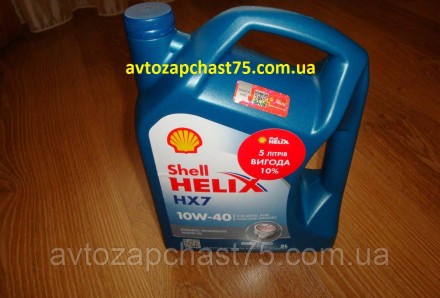 Олія в двигун Shell Helix HX7 SAE 10W-40 (напівсинтетика, 5 літрів)/
Код для зам. . фото 4