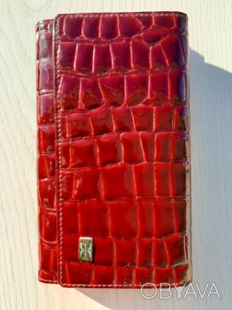 Женский кожаный кошелек HASSION (темно-красный)