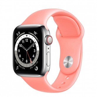 Ремешок силиконовый Sport Band 38mm | 40mm Pink 
для Apple Watch SE | 6 | 5 | 4 . . фото 2