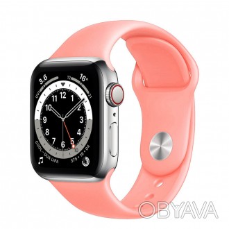 Ремешок силиконовый Sport Band 38mm | 40mm Pink 
для Apple Watch SE | 6 | 5 | 4 . . фото 1