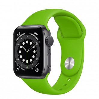 Ремешок силиконовый Sport Band 42mm | 44 mm Grass Green
для Apple Watch SE | 6 |. . фото 3