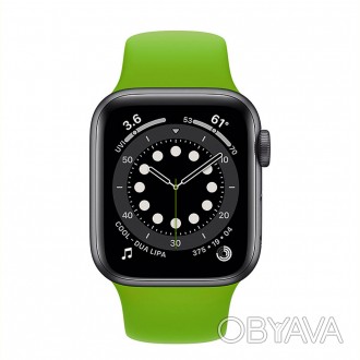 Ремешок силиконовый Sport Band 42mm | 44 mm Grass Green
для Apple Watch SE | 6 |. . фото 1