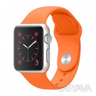 Ремешок силиконовый Sport Band 42mm | 44 mm Orange
для Apple Watch SE | 6 | 5 | . . фото 1