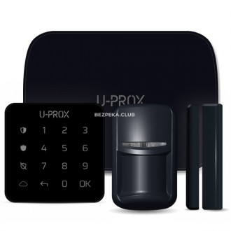 
Комплект беспроводной сигнализации U-Prox MP black состоит из хаба, датчика дви. . фото 2