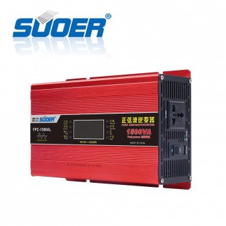 Инвертор напряжения INVERTER SUOER FPC-1500AL из DC 12 Вольт аккумулятора на AC . . фото 3