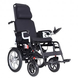  
Комфортная инвалидная коляска с электроуправлением для людей с весом до 130 кг. . фото 2